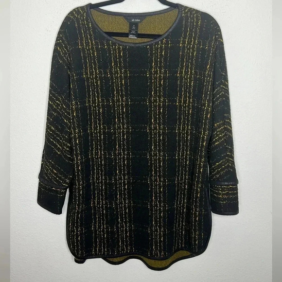 Ali Miles size Medium black and gold medium tunic - Picture 1 of 5